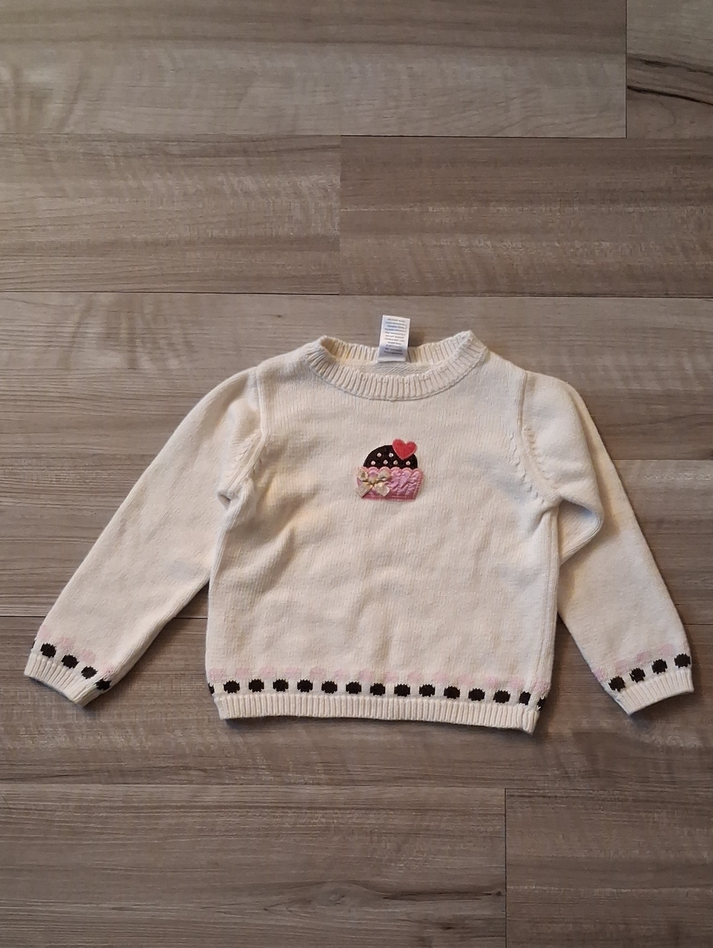 Gymboree Sweater with Cupcake Vintage Size 4 (O)